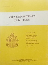 Image of Vita Consecrata (Hidup  Bakti)